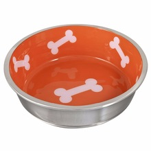 Wholesale Stainless Steel Ceramic Coating Dog Bowl