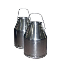 Stainless Steel Milk Pail, Color : Silver
