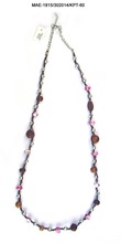 Glass Beed Necklace With Wood