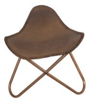 Brown Leather Fishing Stool