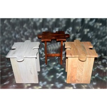 wooden puzzle stool
