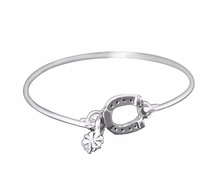 Rhodium Plated Bangle Bracelet