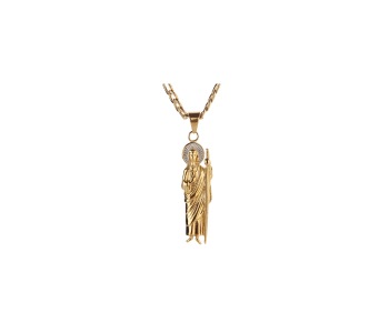 Two Tone Plated Saint Jude Pendant, Occasion : Daily Use