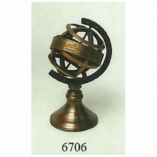Brass Armillary Sundial Globe