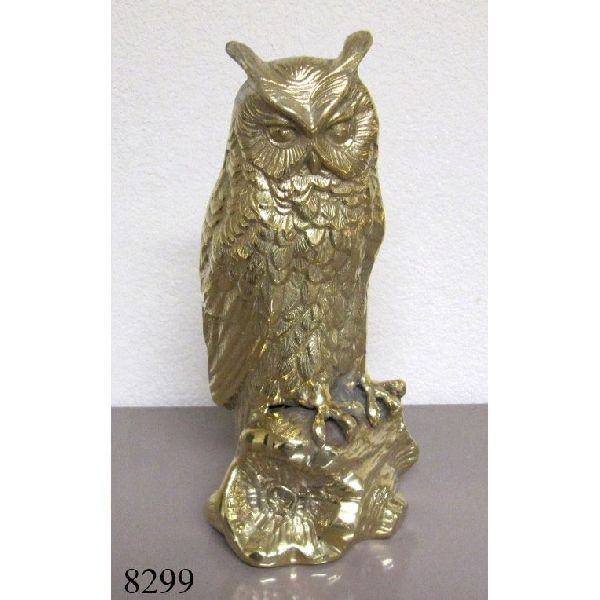 Brass Owl Figures