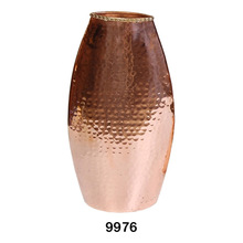 Copper Hammered Flower Vase