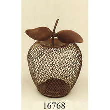decorative apple design iron lantern