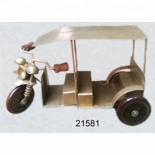 Hasan Exports Antique Metal Decorative Iron Auto Rickshaw