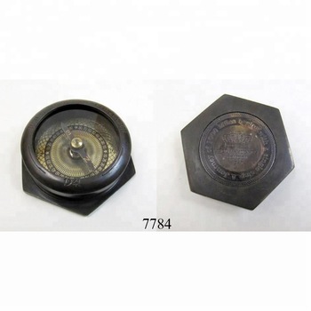 Nautical Brass Hexagonal Compass