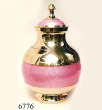 Pink Enemeled Adult Cremation Urns