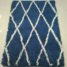 Berber Moroccan Pattern Woolen Shaggy Rug, for Door, Floor, Home, Hotel, Picnic, Prayer, Travel