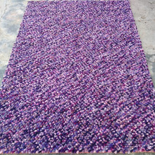 Woolen Pebbles Shaggy Rugs Carpet, for Door, Floor, Home, Hotel, Picnic, Prayer, Travel, Style : Mordern