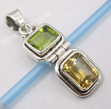 CITRINE STONE HINGE Pendant Neckless