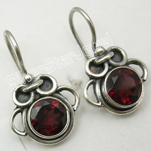 GARNET OXIDIZED HANDWORK Ear Rings, Gender : Women's