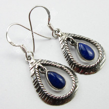 Silver Star Lapis Lazuli earing, Occasion : Anniversary, Engagement, Gift, Party, Wedding