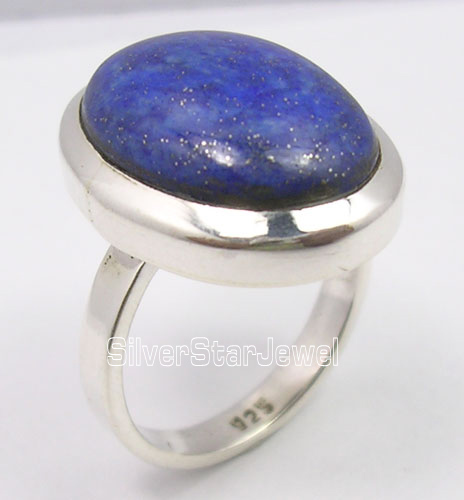 Silver lapis lazuli gemstone ring, Gender : Children's, Men's, Unisex, Women's