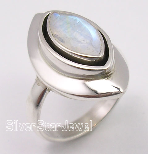 Silver Star moonstone mens ring, Occasion : Anniversary, Engagement, Gift, Party, Wedding