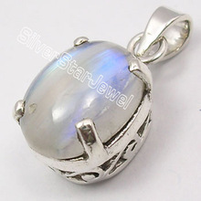 moonstone  sterling silver partywear pendant