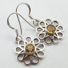 YELLOW CITRINE ART Earrings