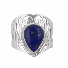 lapis lazuli cabochon ring