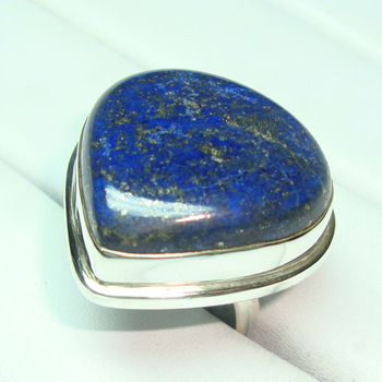 Sterling Silver lapis lazuli gemstone ring, Gender : Unisex