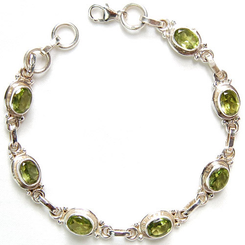 Peridot Gemstone Handmade Bracelet