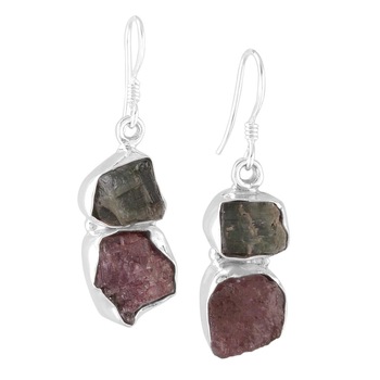 Rough Gemstone Earrings