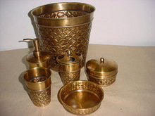 COPPER PLATED BATHROOM ACCESSORIES