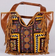 Banjara Swede Fringes leather bag, Gender : Women