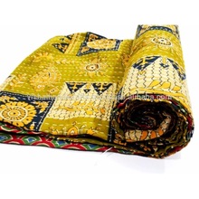 VishalHandicraft Kantha Work Cotton Quilt, Technics : Handmade
