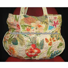 floral kantha bag handbag
