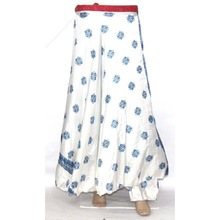 Silk Drape Skirt, Technics : Printed