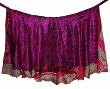 silk sari wrap skirt