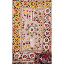 100% Cotton Suzani Tapestry, Pattern : Embroidered