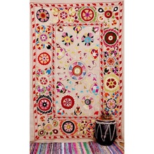 Suzani embroidery quilt, Size : 60x90 inches approx