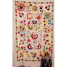 Vishalhandicraft 100% Cotton Suzani Wall Hanging, Pattern : Embroidered