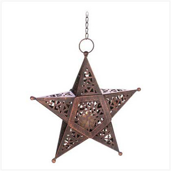 Hanging Star Lantern With Tea Light, Size : Customized Sizes