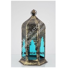 Z.M. CREATIONS Metal Decorative Arabic Moroccan Lantern, for Home Decoration