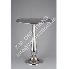 Metal Silver Finish Coffee Table