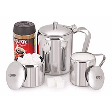 MIINOX stainless steel Coffee pot, Color : silver