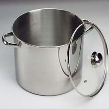 Stainless Steel Stockpots With Glass Lids