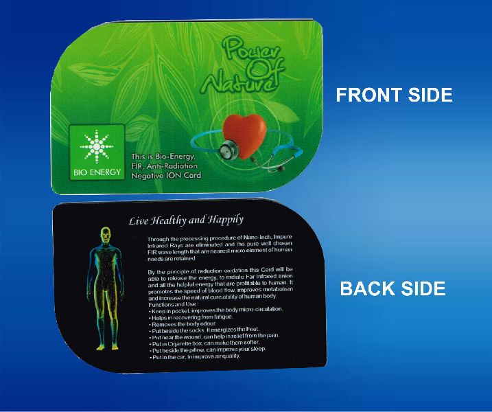 Anti Radiation Bio Energy Card, for Medical, Feature : Durable, Easy To Use, Fine Quality, Lightweight