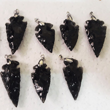Black Obsidian Arrowhead Pendants