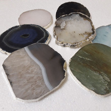 natural agate slices coaster