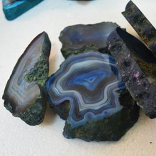 Nature stone blue agate slabs
