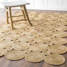 Jute Mat Floor Carpet, for Bathroom, Bedroom, Commercial, Decorative, Home, Hotel, Outdoor, Prayer
