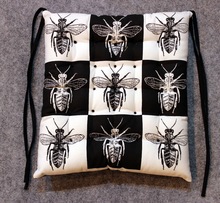 BEE Art Chequer  Cotton Chair Cushion