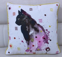 Dog designer Cotton Cushion Cover, for Car, Chair, Decorative, Seat, Style : Plain