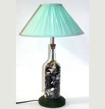 Dried Flower Glass Table Lamp