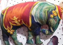 Elephant Printed Fiber Stuff Toys